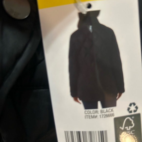 32 Degrees quilted jacket women’s black  size S NWT - Picture 4 of 4